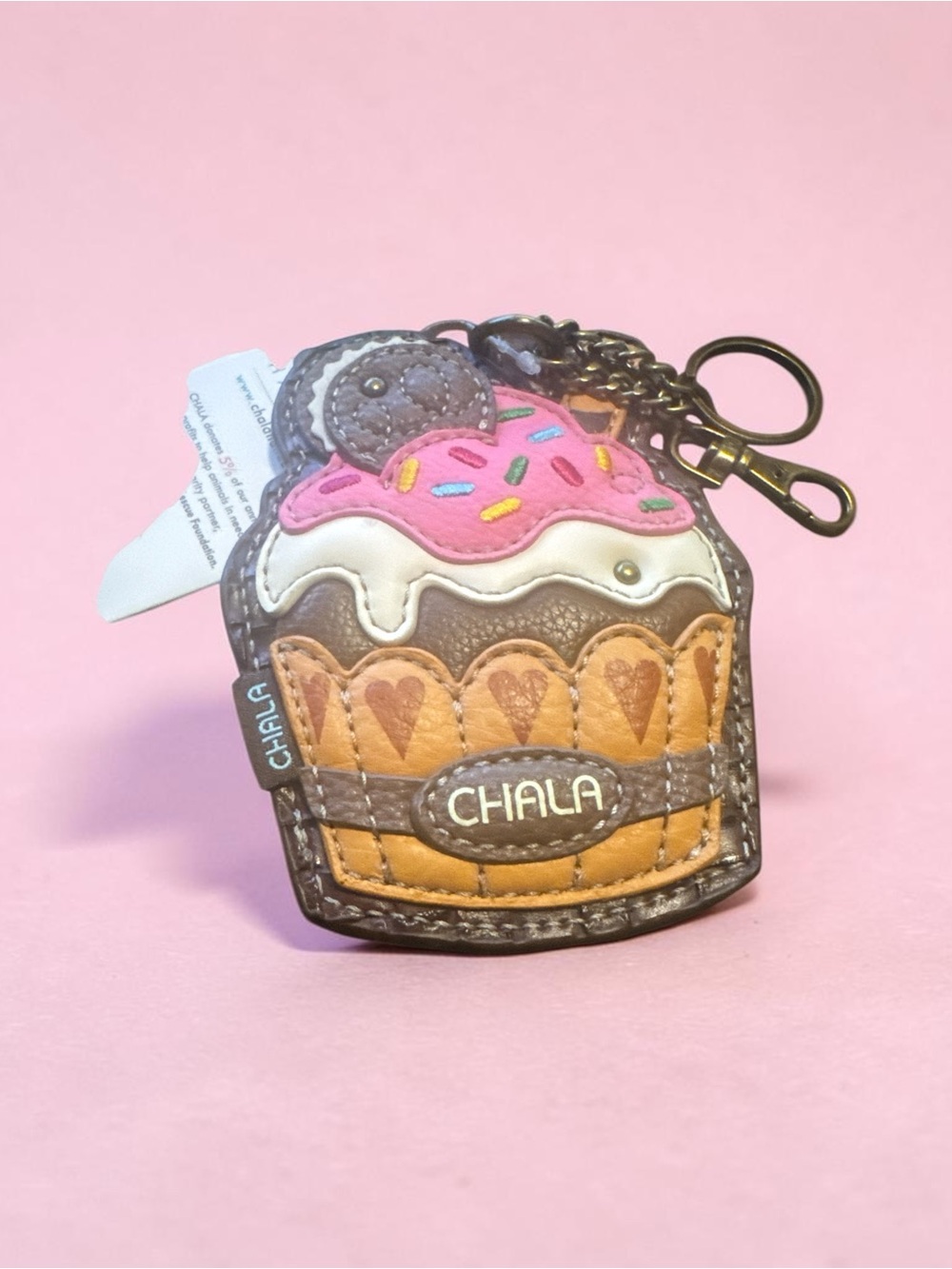 Chala Cupcake Keychain Coin Charm Wallet - Picture 3 of 6